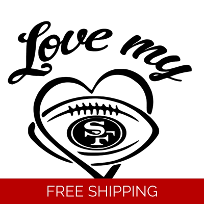 NFL Football San Francisco 49ers die cut vinyl decal NFL Football San Francisco 49ers die cut vinyl decal